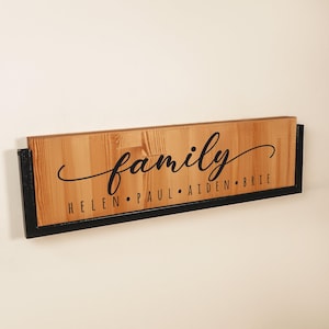 Wooden Family Shoe Rack Home Decor, Custom Engraved Shoe Storage, Entryway Shoe Organization, Farmhouse Decor, Personalized Name Shoe Holder