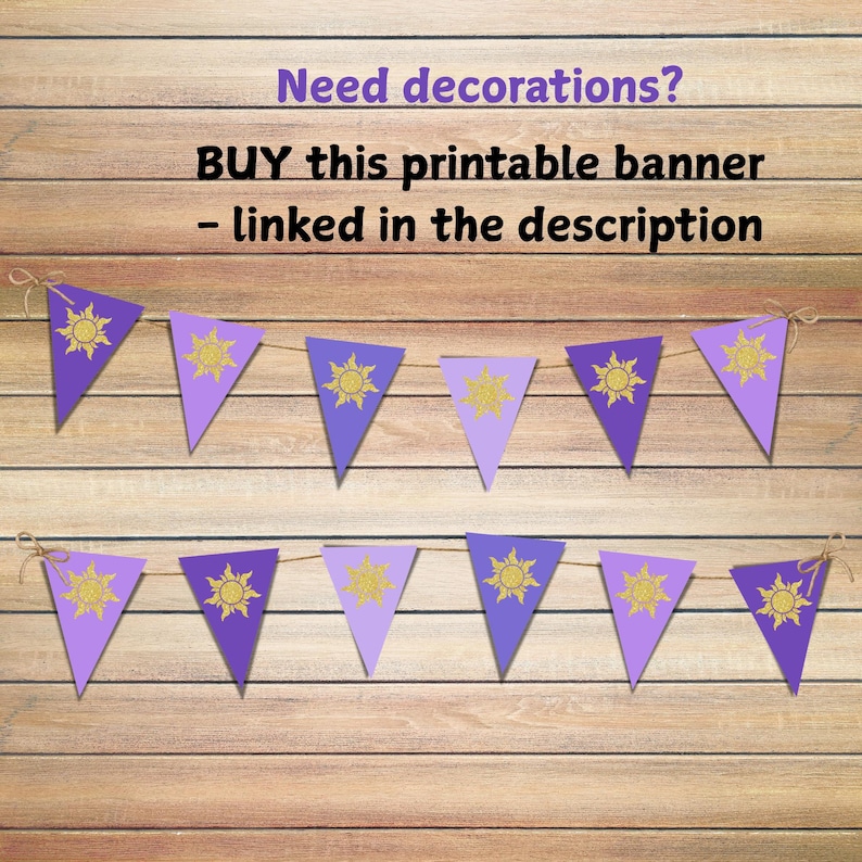 Flynn Rider Wanted Poster, Instant Download Tangled Party Supplies, Rapunzel Birthday Printables image 3