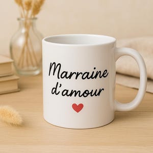 Personalized Godmother Mug | Original Godmother Request Gift | Godchild Baptism Mug | Great Godmother Birthday Gift Idea