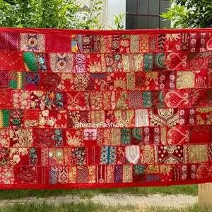 Vintage Wall Hanging Patchwork Tapestry,Cotton Wall Tapestry,Banjara Wall Decor,Home Furnishing Tapestry, Indian Handmade Tapestry