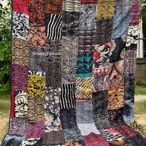 vintage handmade patchwork quilt Indian boho quilts bedding kantha bedspread vintage patch throw quilting quilt for sale queen twin size