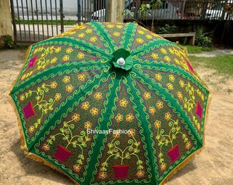 Groothandel veel Indiase paraplu voor decoratie traditionele bruiloft parasol party decor paraplu Diwali decoratie paraplu bruiloft: