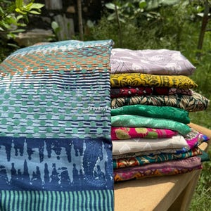 Recyled vintage Silk Sari Fabric Fat Quarter and Smaller Cuts, Saree for Embellishment, Nuno Felting, Quilting, Gift Wrapping