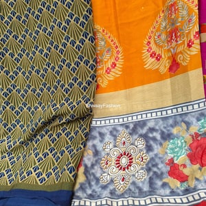 Recyled vintage Art Silk Sari Fabric Fat Quarter and Smaller Cuts, Saree for Embellishment, Nuno Felting, Quilting, Gift Wrapping,