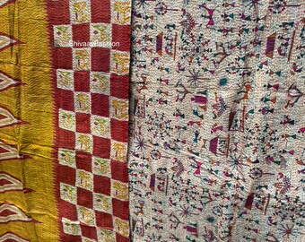 Handmade Boho Silk Dupatta – Rajasthani Tie Dye Scarf