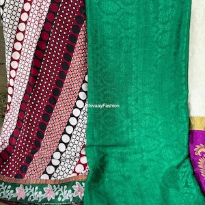 Recyled vintage Silk Sari Fabric Fat Quarter and Smaller Cuts, Saree for Embellishment, Nuno Felting, Quilting, Gift Wrapping, Junk Journals
