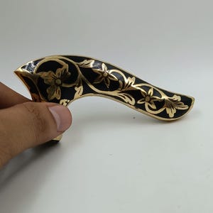 Antique Style Brass Walking Stick Handle – Victorian Designer Cane Head Replacement
