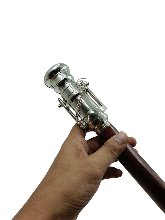Telescope Walking Stick – Vintage Nautical Brass Spyglass Cane | Gentleman’s Gift Gift for father