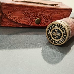 Nautical Brass Spyglass Telescope with Leather Case | Antique Marine Decor Gift