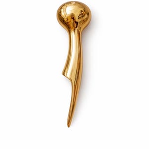 Handmade Polished Brass Ball Top Walking Cane Handle | Vintage Style