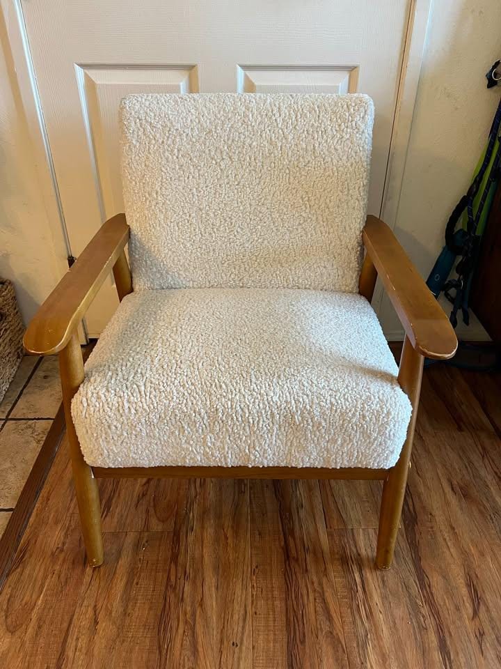 Modern Boucle Accent Chair