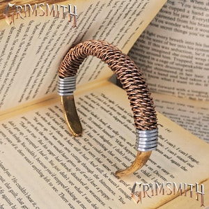 Silver the Hedgehog-Inspired Copper Cuff – Pure Copper and Steel Wire Wrapped Bracelet for Men & Women | Wellness Jewelry for Health Use