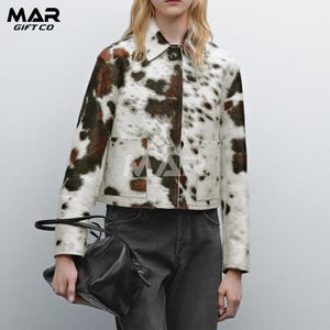 Women’s Genuine Cowhide Leather Jacket Vintage Biker Style Handmade Cowhide Leather Jacket Distressed Retro Motorcycle Style