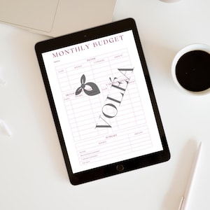 Monthly Budget Template | Fixed & Variable Expense Tracker | Minimalist Finance Sheet | Digital PDF Download