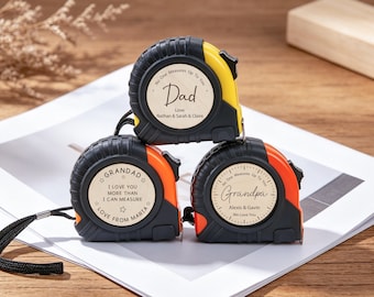Metro a nastro personalizzato "Nessuno è all'altezza", regalo personalizzato con metro a nastro, regalo per la festa del papà, regalo di compleanno per marito, papà, nonno