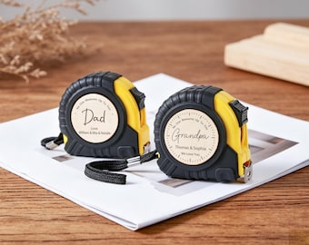 Metro a nastro personalizzato "Nessuno è all'altezza", regalo fai-da-te personalizzato con incisione, regalo per la festa del papà per nonno, papà, marito