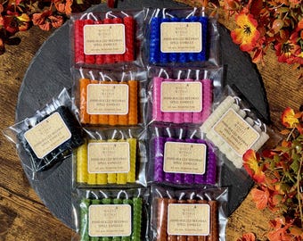6 pcs Mini Spell Candles Set – Ritual Candles for Manifestation, Witchcraft, Magic Spells, Meditation