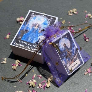 TAROT of the Cosmic Universe | Mini Tarot Deck | Tarot Cards | Pocket Tarot | Divination Tools | Small Tarot Cards | Full Raider Waite Set