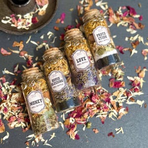 Witch Spell Bottles | Protection | Money | Love | House Blessing | Healing | Self-love | Abundance | Happiness | Wish-fulfillment | 30ML