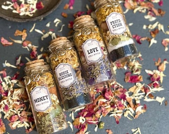 Witch Spell Bottles | Protection | Money | Love | House Blessing | Healing | Self-love | Abundance | Happiness | Wish-fulfillment | 30ML
