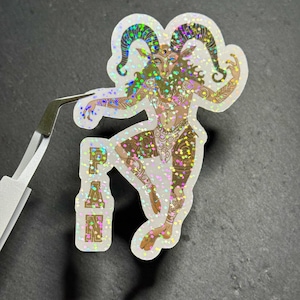 Ancient Greek  God PAN | Vinyl Sticker | Greek Religion & Mythology Sticker | God of Nature, the Wild, Shepherds, Flocks, and Mountain Wilds
