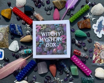 Witchy Mystery Box: 12 Piece Surprise Witchcraft Gift Set