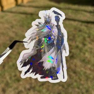 Odin Holographic Sticker: Norse Mythology Decal