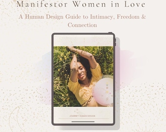 Manifestor verliebte Frau - Human Design PDF-Anleitung für Beziehungen, Intimität & Selbstvertrauen