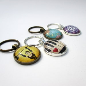 Strong Woman Keychain, Circus Freak, Vintage Circus, Carnival, Weight Lifting Key Chain, Key Fob image 3