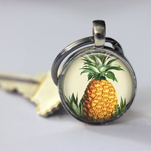 Ananas sleutelhanger Hawaiiaans tropisch fruit Hawaii symbool van gastvrijheid Welkom sleutelhanger sleutelhanger auto-accessoires afbeelding 1