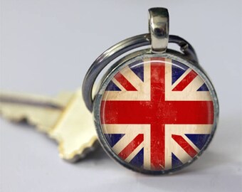 Leather Keyring Engraved Newbury City England Flag Leather Keyring Engraved Newbury City England Flag