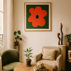 Póster/impresión digital: diseño floral abstracto geométrico