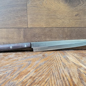 Full Tang Japanese Yanagiba 220mm Single Bevel Gorgeous Restored Vintage Knife