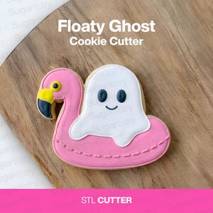 Summerween Geister-Flamingo-Ausstechform (STL), Halloween 3D-Druckdatei