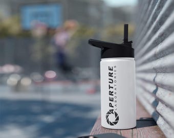 Aperture Laboratories Diwasserstoffmonoxid-Einschluss-Einheit (sauber) | Portal Edelstahl Wasserflasche