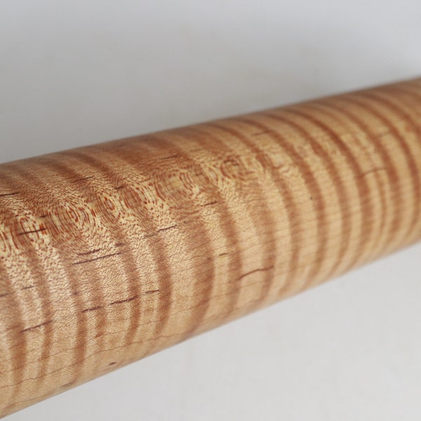 Vintage Rolling Pin - Tiger Maple Rolling Pin - Very Good Condition - Vintage Kitchen - Baking - Pastry