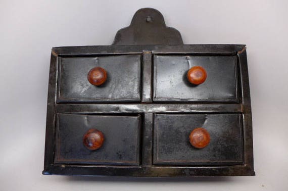 Vintage Tin Spice Drawer Etsy image 0 - Vintage Tin Spice Drawer Etsy