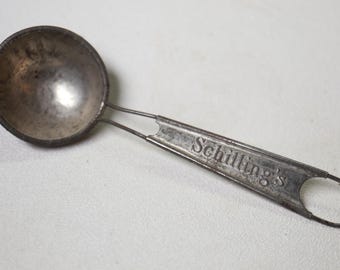 Vintage Schilling Spice Scoop - Earlier Steel and Tin Version - Spice Scoop - Coffee Scoop - Vintage Kitchen Tool