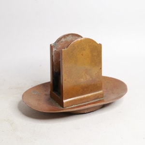 Antique Brass Matchbox Holder - Cast Brass - Match Holder - Well Made