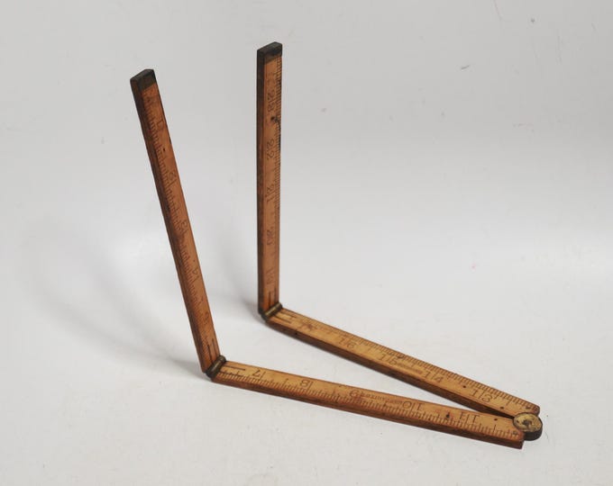 Vintage Stanley No. 68 Wooden Folding Rule 24 Inch -vintage Wood ...