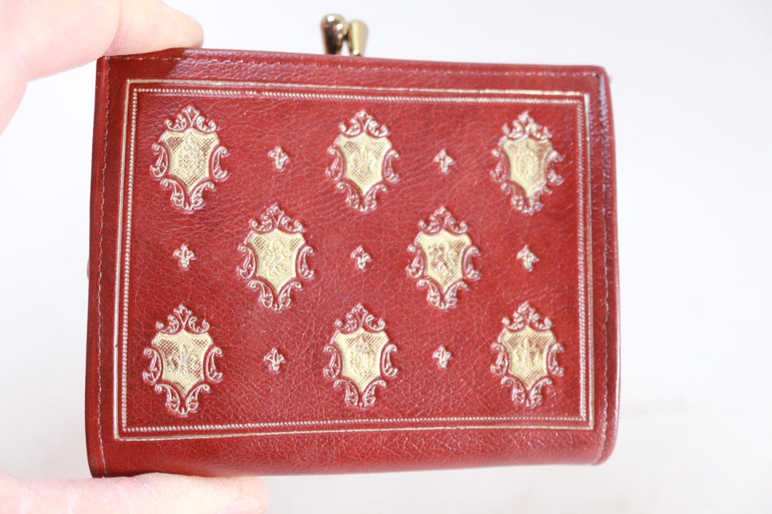 Rumpp Wallet Vintage Rumpp Leather Wallet/purse - Unused - Clean - Steel Frame ...