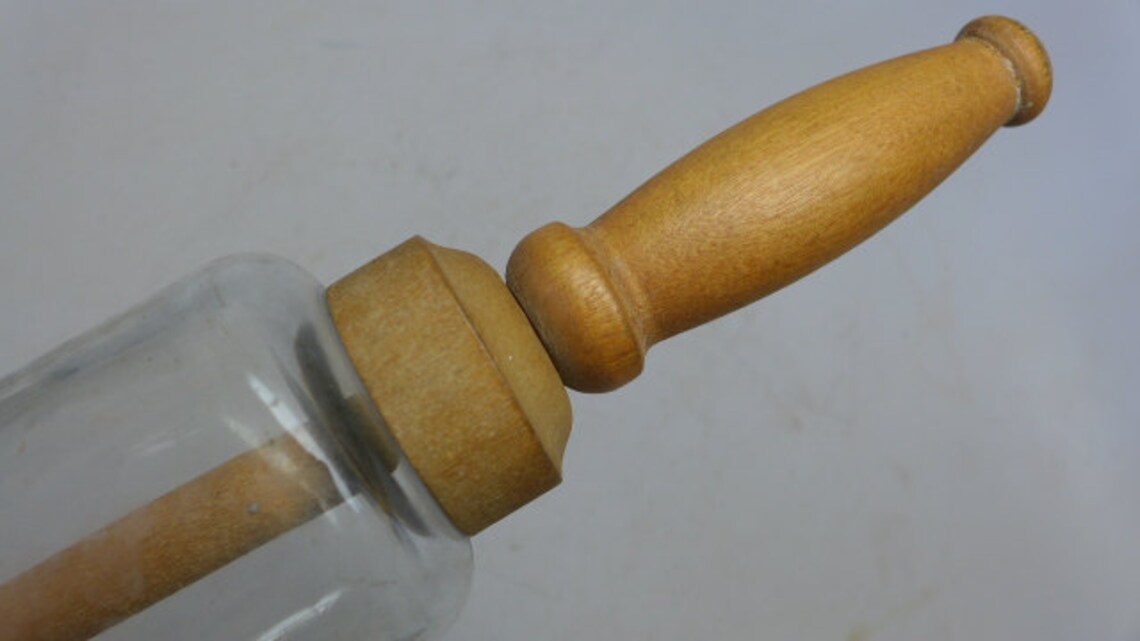 Vintage Glass Rolling Pin Imperial Glass Company Rolling Pin Etsy