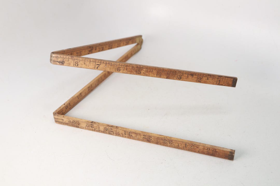 Vintage Stanley No. 66 1/2 Wooden Folding Rule 36 Inch - Vintage Wood ...