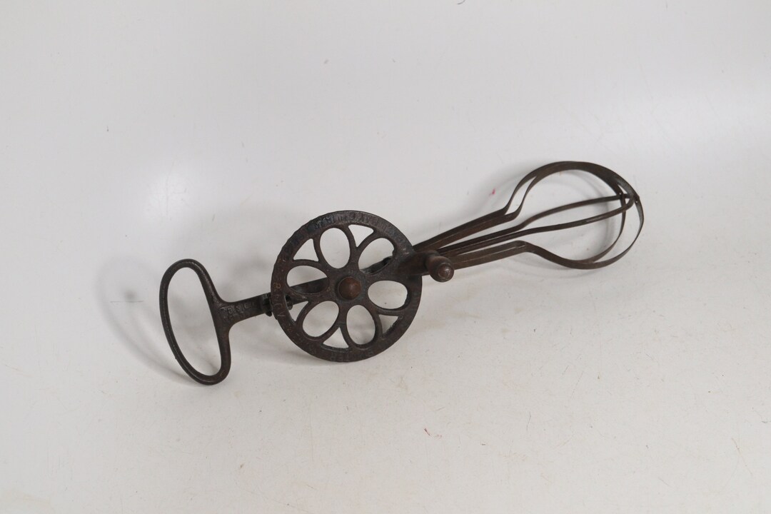 Cast Iron Egg Beater Patented Antique Egg Beater Egg Etsy