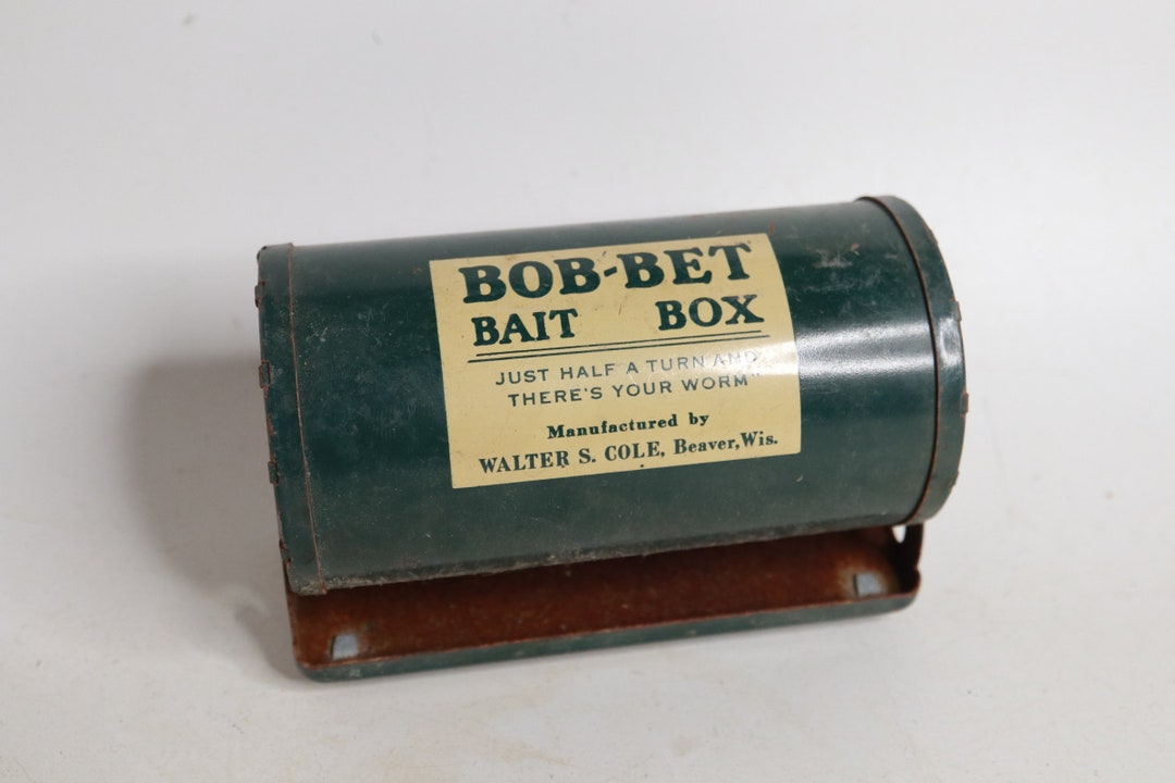 Bobbet Bait Box Vintage Bait Box Vintage Fishing Etsy