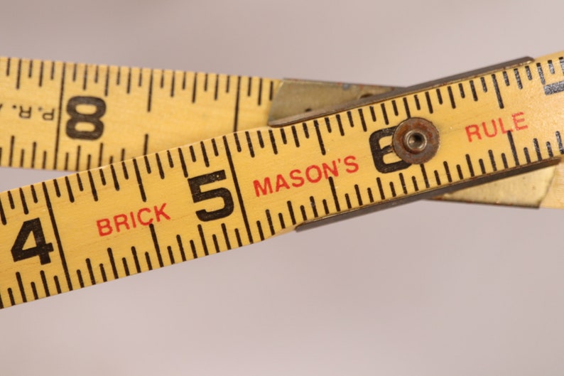 Vintage Lufkin Folding Ruler 72 Inch Oversize Brick - Etsy