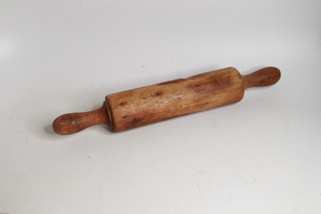 Antique Rolling Pin 12 Inches Child's Rolling Pin Old Rolling Pin