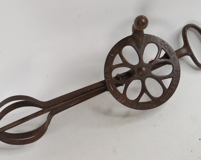 Cast Iron Dover Pattern Improved Egg Beater Antique Egg Beater Taplin's