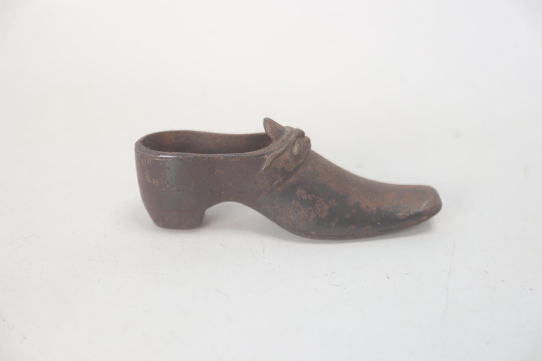 Antique Cast Iron Shoe - Souvenir - Match Holder - Toothpick Holder ...