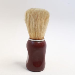 Vintage Barbershop Shaving Brush - Wood Handle - Shaving Brush - Barbers Brush - Vintage Shaving - Vintage Barber
